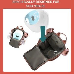 Breast Pump Bag / Fanny Pack for Spectra S1 and Other Rechargeable Pumps